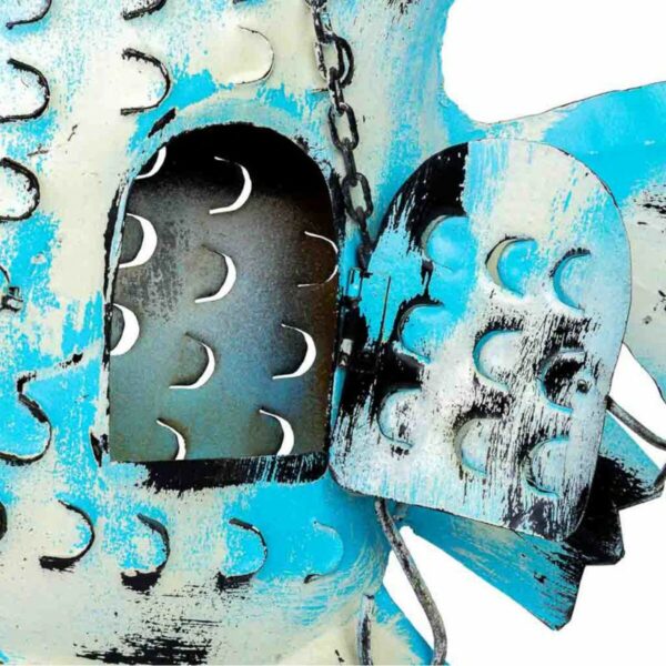 Decorative Figure Alexandra House Living Blue Mango wood Fish 8 x 46 x 62 cm - Image 7