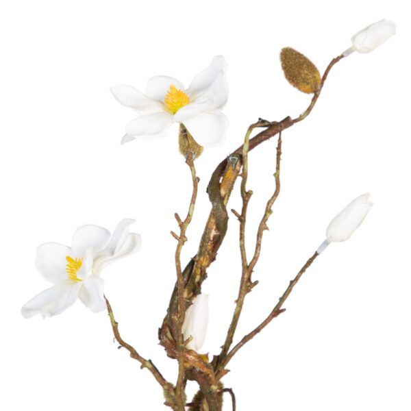 Decorative Flower White Green 30 x 10 x 91 cm - Image 6
