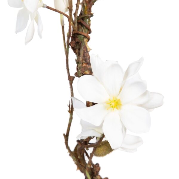 Decorative Flower White Green 30 x 10 x 91 cm - Image 2
