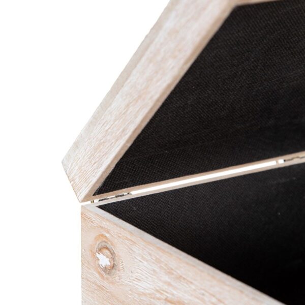 Decorative box Sheets Rattan 20 x 20 x 12 cm DMF (2 Units) - Image 7