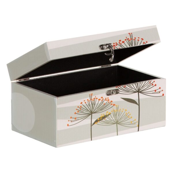 Decorative box PVC Canvas Paper DMF Flowers 30 x 18 x 15 cm (2 Pieces) - Image 4