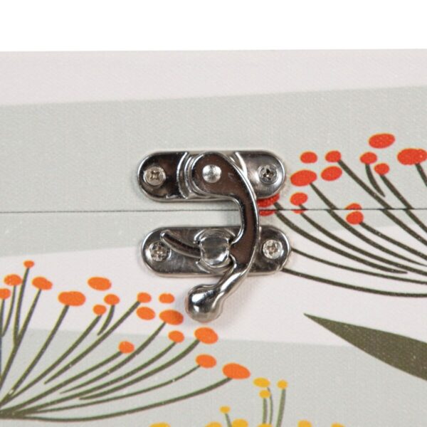 Decorative box PVC Canvas Paper DMF Flowers 30 x 18 x 15 cm (2 Pieces) - Image 5
