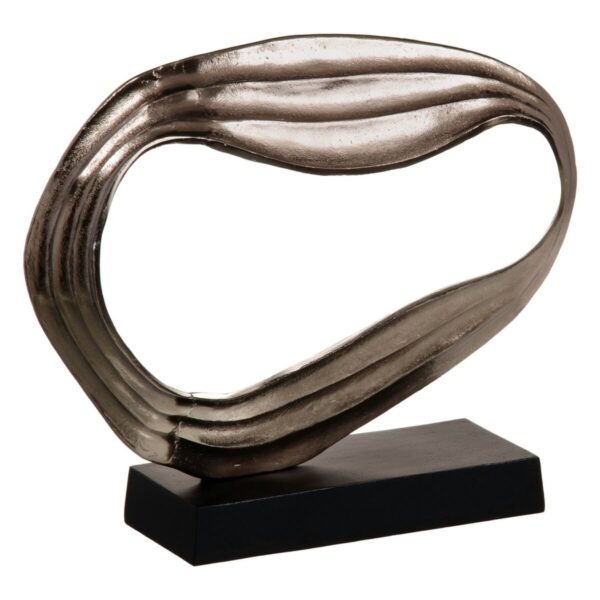 Decorative Figure Black Silver Aluminium 52 x 15 x 46 cm - Image 3