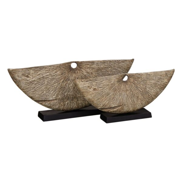 Decorative Figure Brown Black Aluminium 62 x 11 x 27,3 cm - Image 2