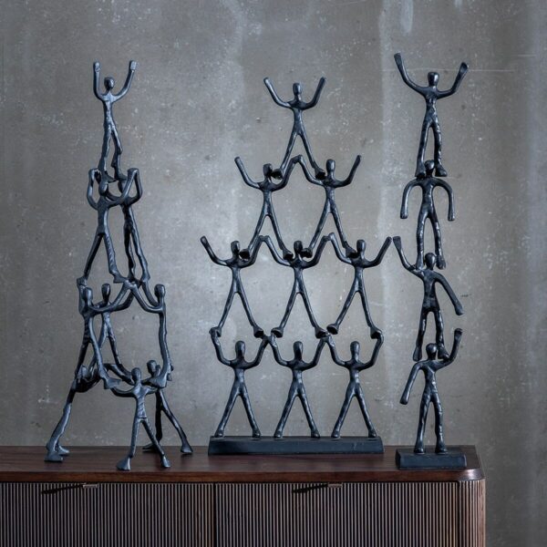 Decorative Figure Black Aluminium 13 x 12 x 75 cm - Image 2