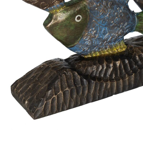Decorative Figure Blue Brown Green Fish 60 x 11,5 x 52 cm - Image 5