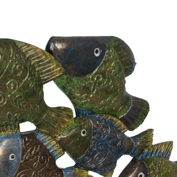 Decorative Figure Blue Brown Green Fish 60 x 11,5 x 52 cm - Image 6