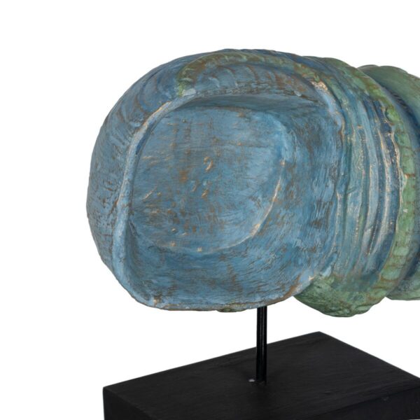 Decorative Figure Blue Brown Green Snail 38 x 20 x 33 cm - Image 3