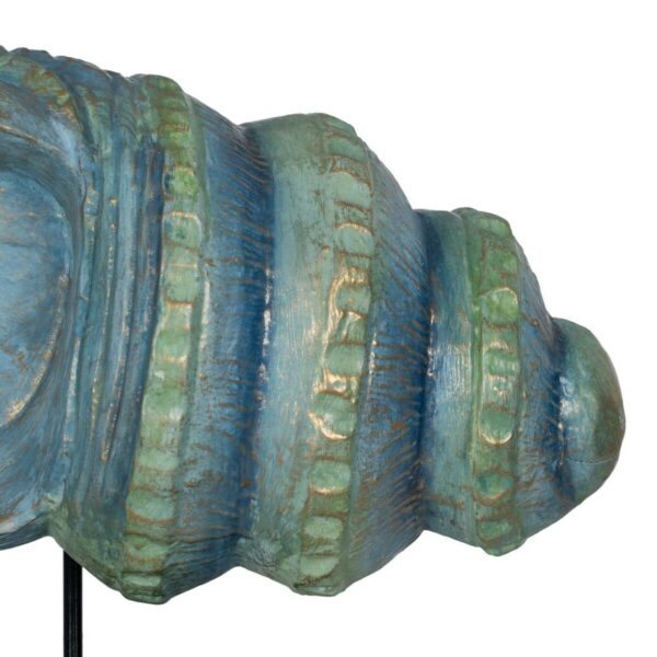 Decorative Figure Blue Brown Green Snail 38 x 20 x 33 cm - Image 4