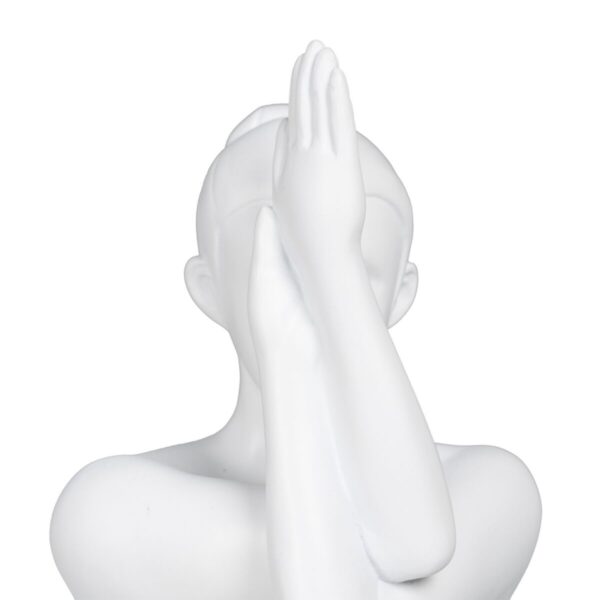 Decorative Figure White 18 x 13 x 24 cm - Image 2