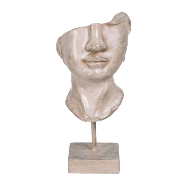 Decorative Figure Beige Face 12,5 x 13,5 x 27,5 cm - Image 2