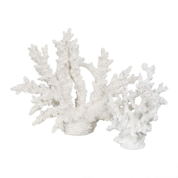 Decorative Figure White Resin Coral 34 X 13 X 27 CM - Image 2