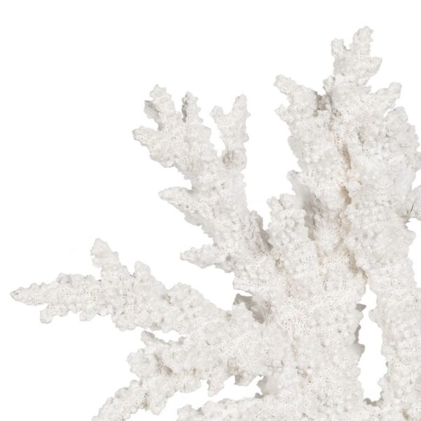 Decorative Figure White Resin Coral 34 X 13 X 27 CM - Image 3