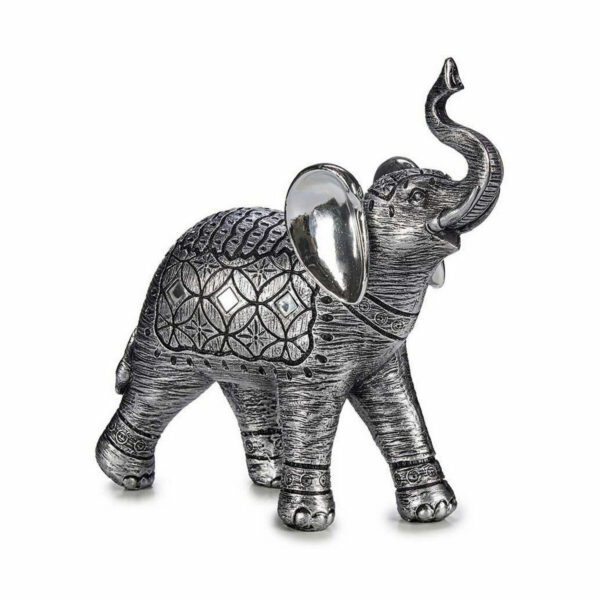 Decorative Figure Elephant Silver 27,5 x 27 x 11 cm (4 Units) - Image 2