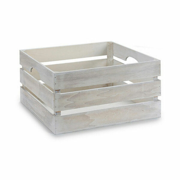 Decorative box White Wood 31 x 20 x 40,5 cm (9Units) - Image 2