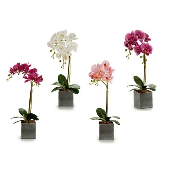Decorative Flower Orchid Plastic 14 x 51 x 18 cm (6 Units) - Image 2
