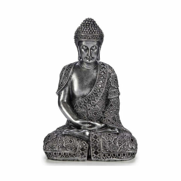 Decorative Figure Buddha Sitting Silver 17 x 32,5 x 22 cm (4 Units) - Image 2