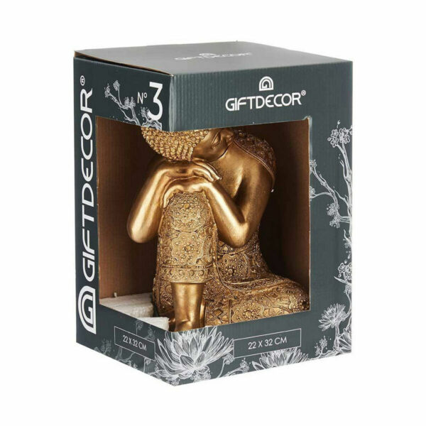 Decorative Figure Buddha Sitting Golden 20 x 30 x 20 cm (4 Units) - Image 3