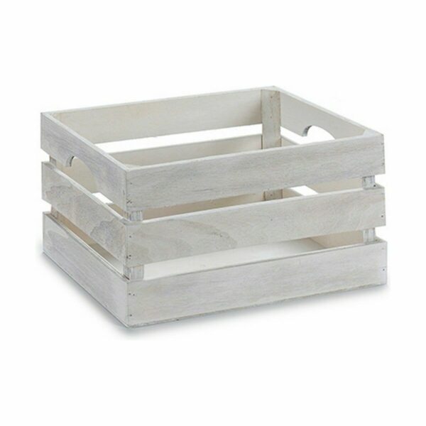 Decorative box White Wood 31 x 16 x 21 cm (18 Units) - Image 2