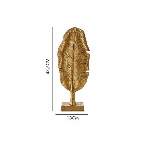 Decorative Figure Leaf of a plant Golden 8 x 43,5 x 17 cm (6 Units) - Image 4