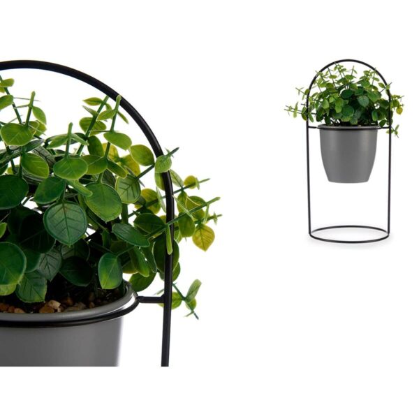 Decorative Plant Sheets Circular Metal Plastic 21 x 30 x 21 cm (8 Units) - Image 3