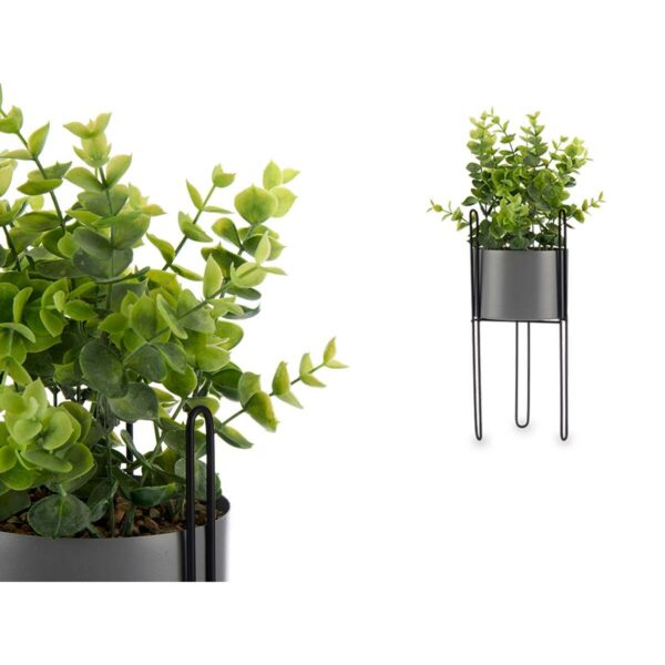 Decorative Plant Eucalyptus Metal Plastic 14 x 40 x 14 cm (8 Units) - Image 3