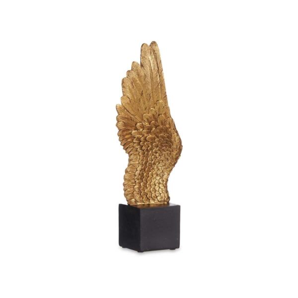 Decorative Figure Wings Black Golden 8 x 33,5 x 13 cm (6 Units) - Image 2