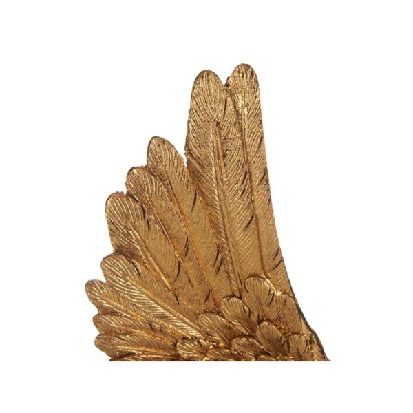 Decorative Figure Wings Black Golden 8 x 33,5 x 13 cm (6 Units) - Image 3