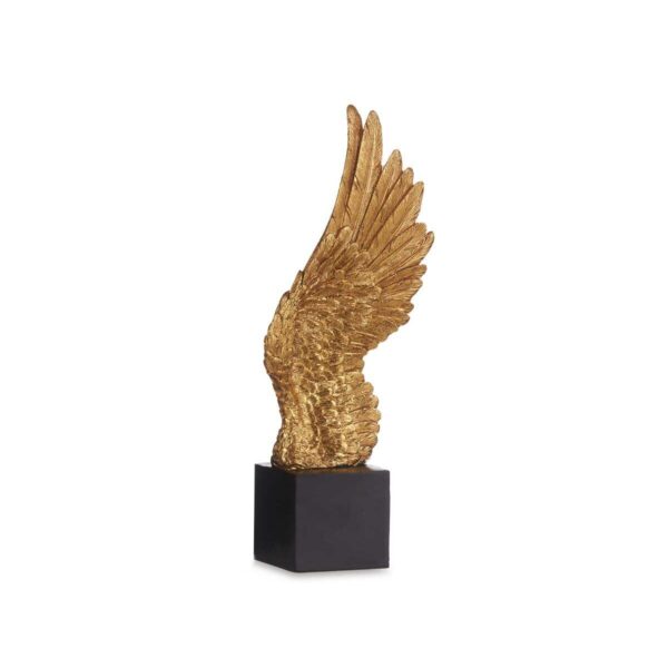 Decorative Figure Wings Black Golden 8 x 33,5 x 13,5 cm (6 Units) - Image 2