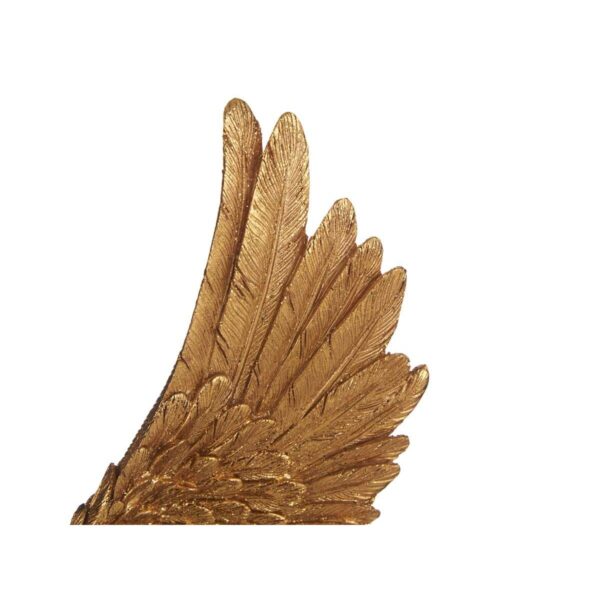 Decorative Figure Wings Black Golden 8 x 33,5 x 13,5 cm (6 Units) - Image 3