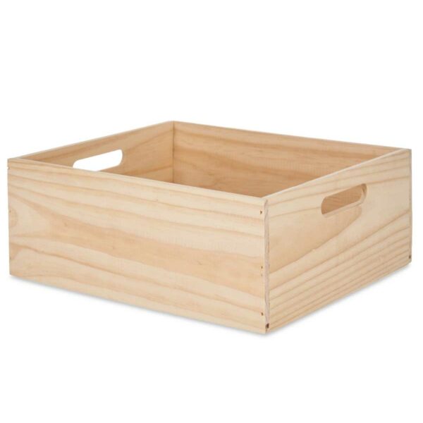 Decorative box Pine 31 x 14 x 36 cm (4 Units) - Image 2