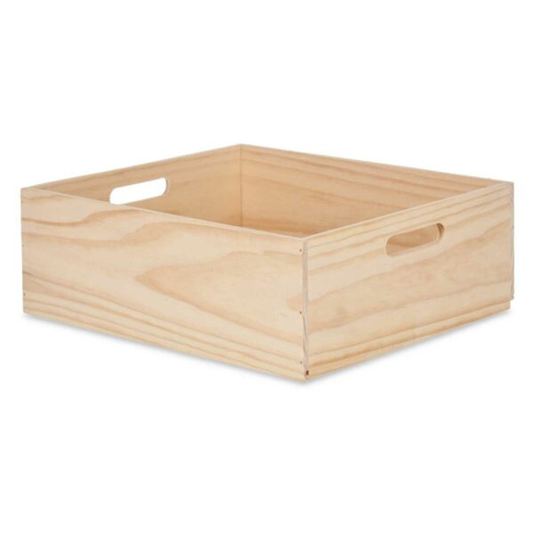 Decorative box Pine 35 x 14 x 40 cm (4 Units) - Image 2