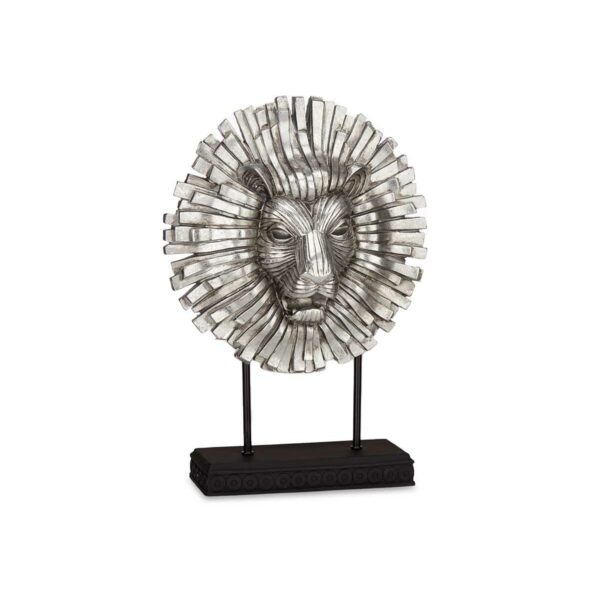 Decorative Figure Lion Silver 28 x 38,5 x 11,5 cm (4 Units) - Image 2