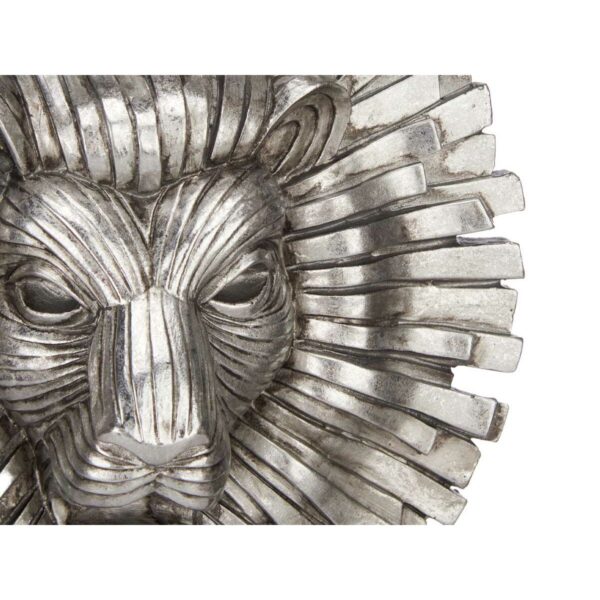 Decorative Figure Lion Silver 28 x 38,5 x 11,5 cm (4 Units) - Image 3