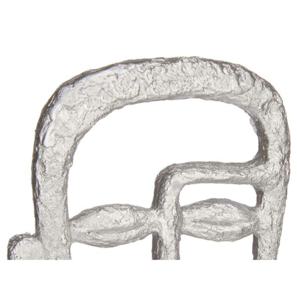 Decorative Figure Face Silver 19,5 x 38 x 10,5 cm (4 Units) - Image 3