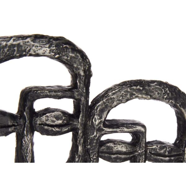 Decorative Figure Face Black 27 x 32,5 x 10,5 cm (4 Units) - Image 3