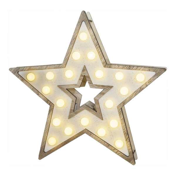Christmas star EDM 71739 25,5 X 27,2 CM Wood (3 Units) - Image 2