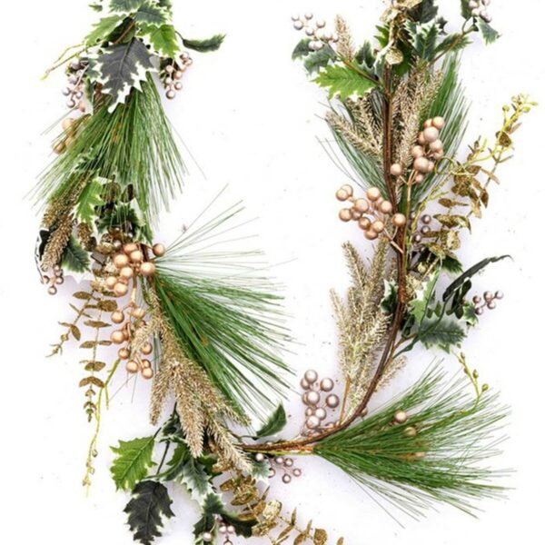 Christmas garland Multicolour Champagne Plastic 150 cm - Image 4