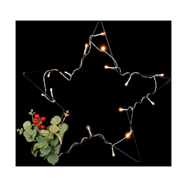 Christmas star LED Light Red Black Green (36 Units) - Image 2