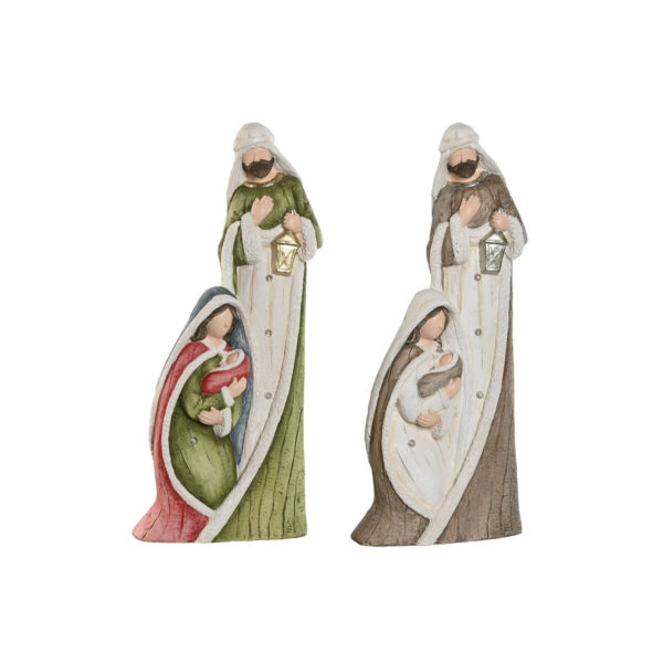 Christmas nativity set Home ESPRIT White Green Grey Magnesium 27,5 x 11 x 60 cm (2 Units) - Image 4