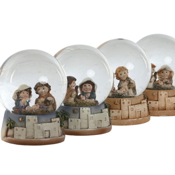 Christmas nativity set Home ESPRIT Multicolour Resin Aluminium Crystal 8 x 8 x 10 cm (4 Units) - Image 2