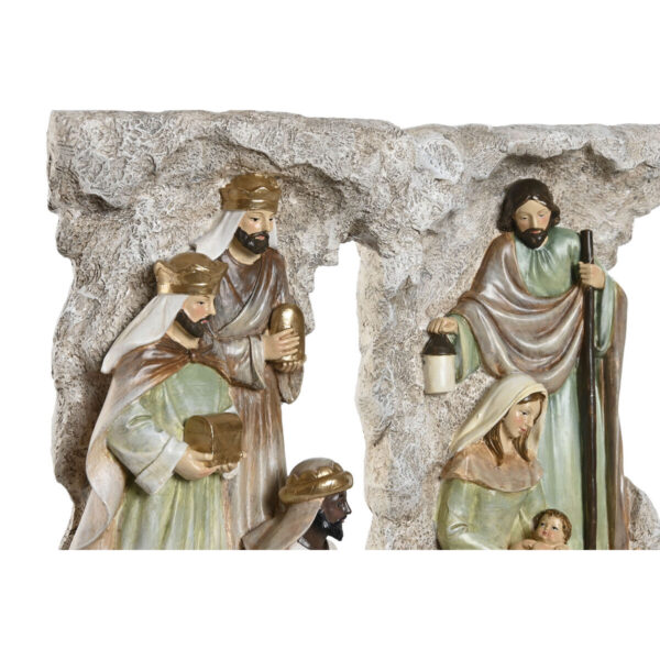 Christmas nativity set Home ESPRIT Multicolour Resin 19,5 x 11 x 31,5 cm (2 Units) - Image 2