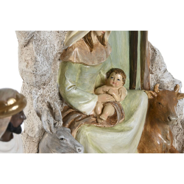 Christmas nativity set Home ESPRIT Multicolour Resin 19,5 x 11 x 31,5 cm (2 Units) - Image 3