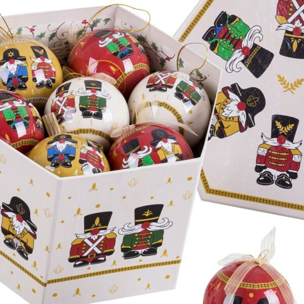 Christmas Baubles Multicolour Polyfoam Soldier Ø 7,5 cm (14 Units) - Image 2