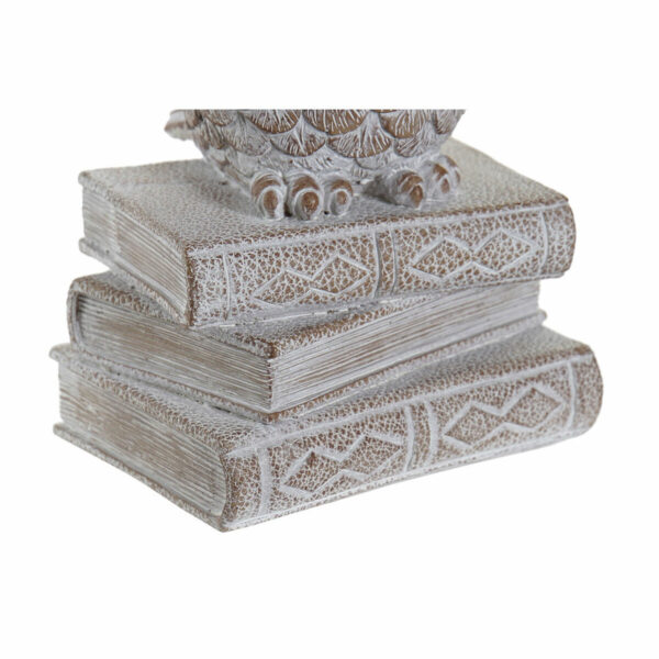 Decorative Figure DKD Home Decor White Owl Stripped 11 x 11 x 20 cm (3 Units) - Image 2