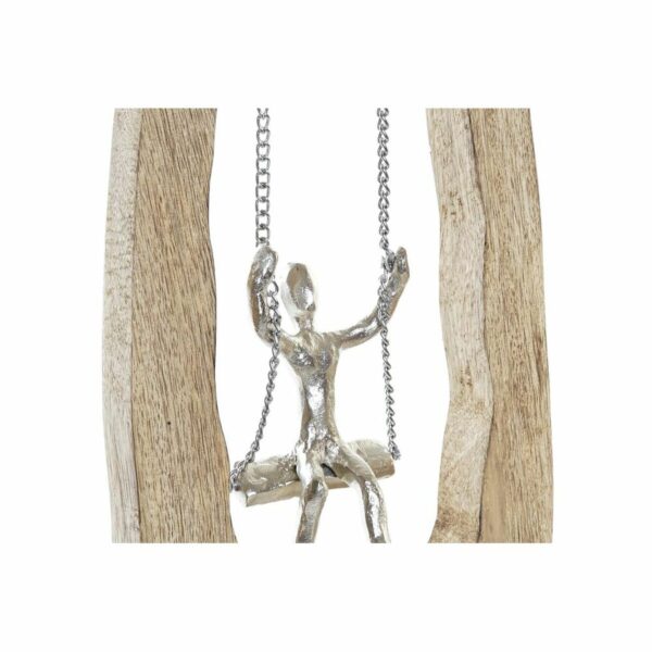 Decorative Figure DKD Home Decor Brown Silver Natural 18 x 9 x 62 cm (2 Units) - Image 2