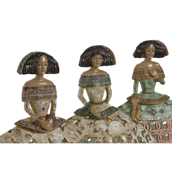 Decorative Figure Home ESPRIT Multicolour Metal Resin 27 x 10 x 29,5 cm (3 Units) - Image 2