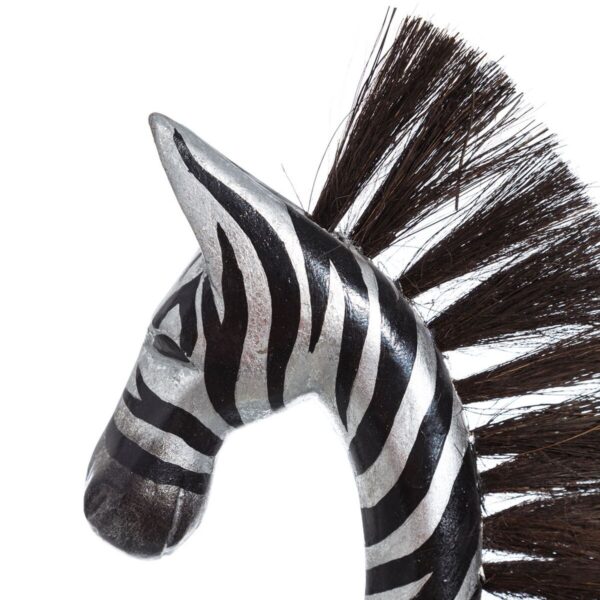 Decorative Figure Black Silver Wood 19 X 12 X 100 CM - Image 3
