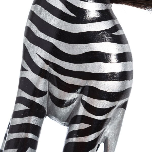 Decorative Figure Black Silver Wood 19 X 12 X 100 CM - Image 5