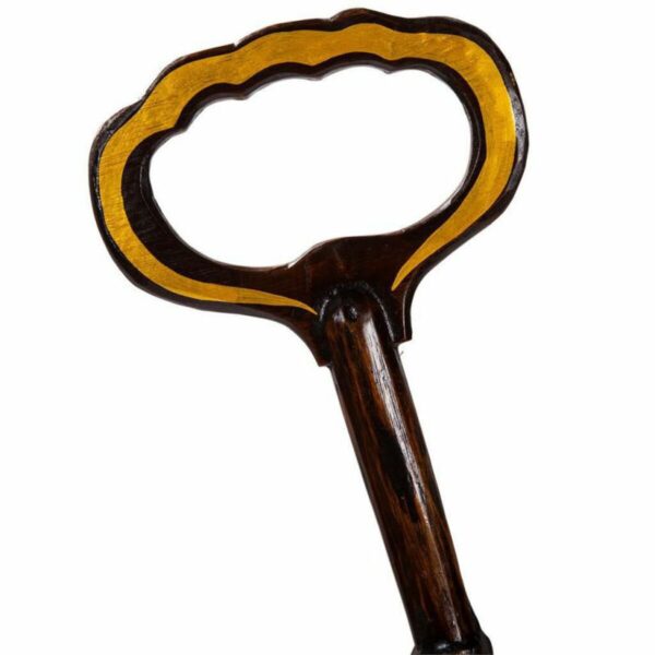 Decorative Figure Alexandra House Living Brown Wood Key 5 x 20 x 100 cm - Image 2